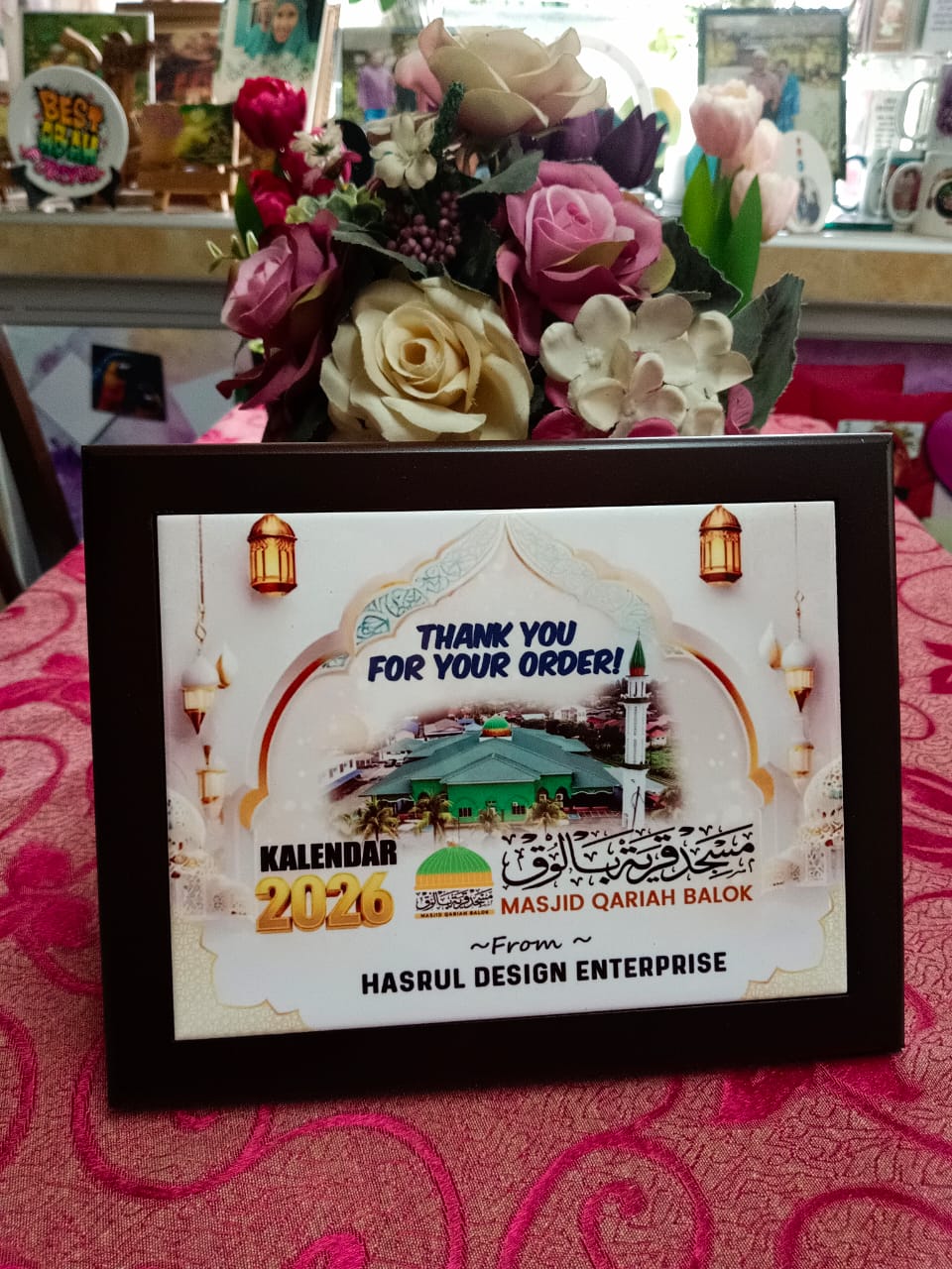 Hadiah penghargaan untuk Masjid Qariah Balok